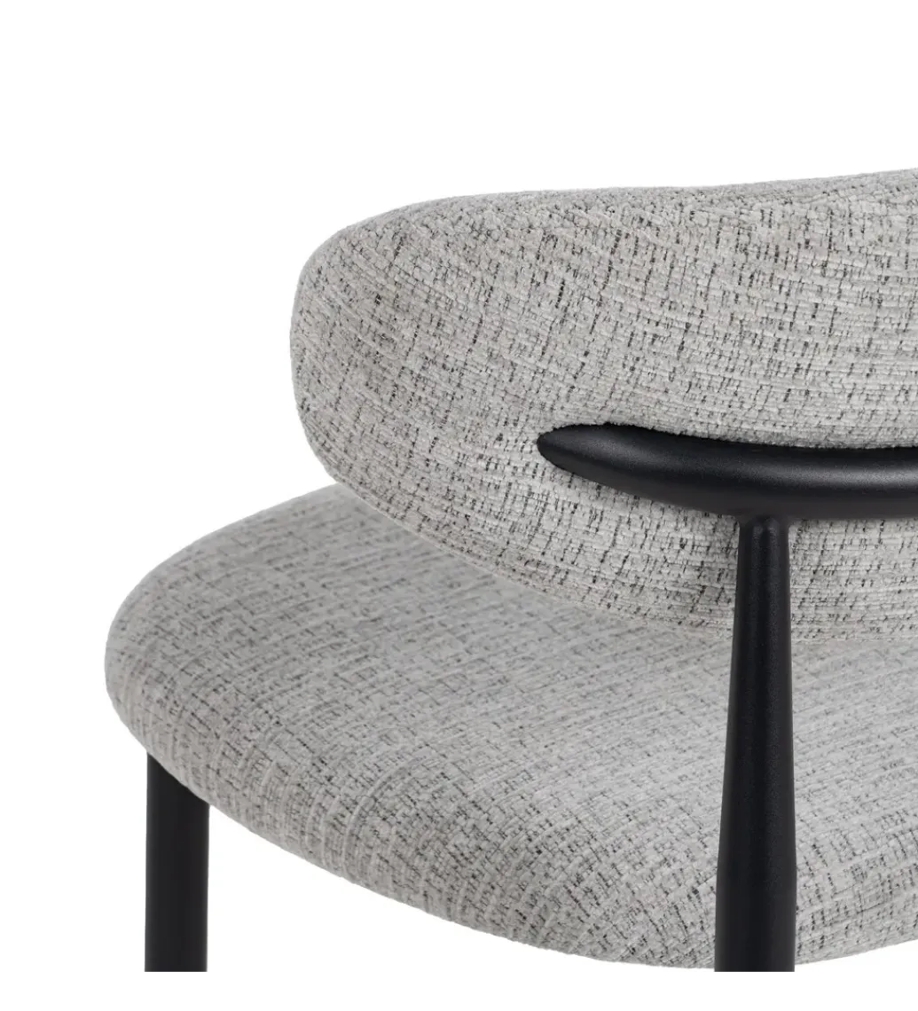 Zona-Design Krzesło HYUN tapicerowane czarne