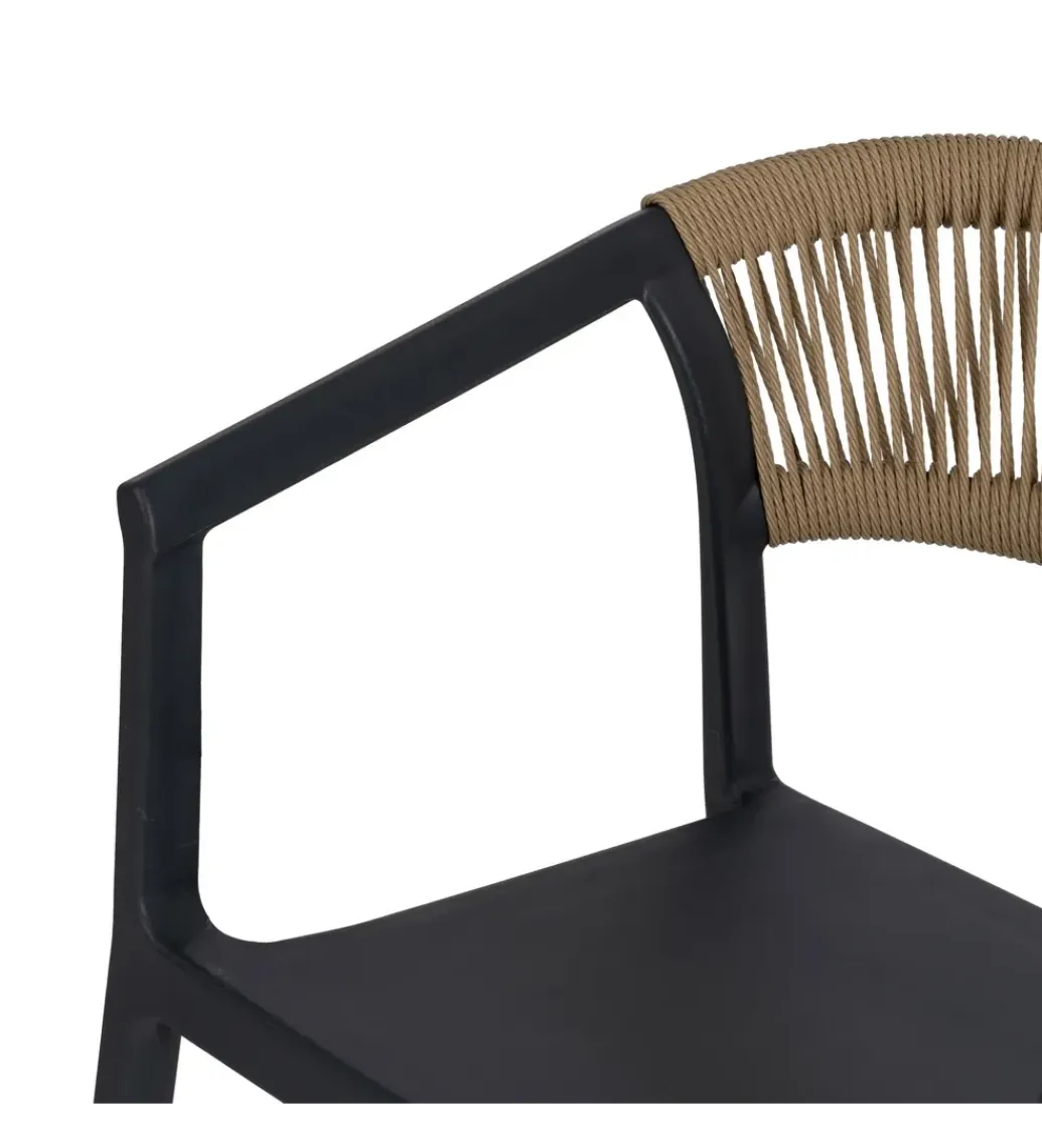 Zona-Design Krzesło IVERN antracytowy