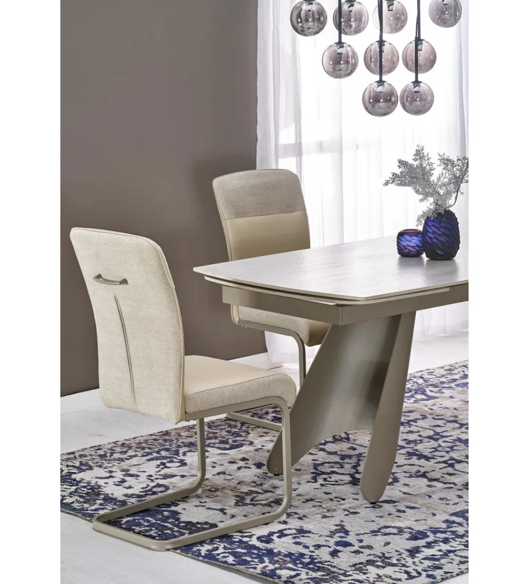 Halmar Krzesło K584 100 cm beżowe kaszmirowe
