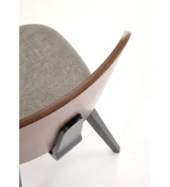 Halmar Krzesło K563 77 cm orzechowy popielaty czarny