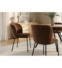 Invicta Interior Krzesło LYON 75 cm brązowe