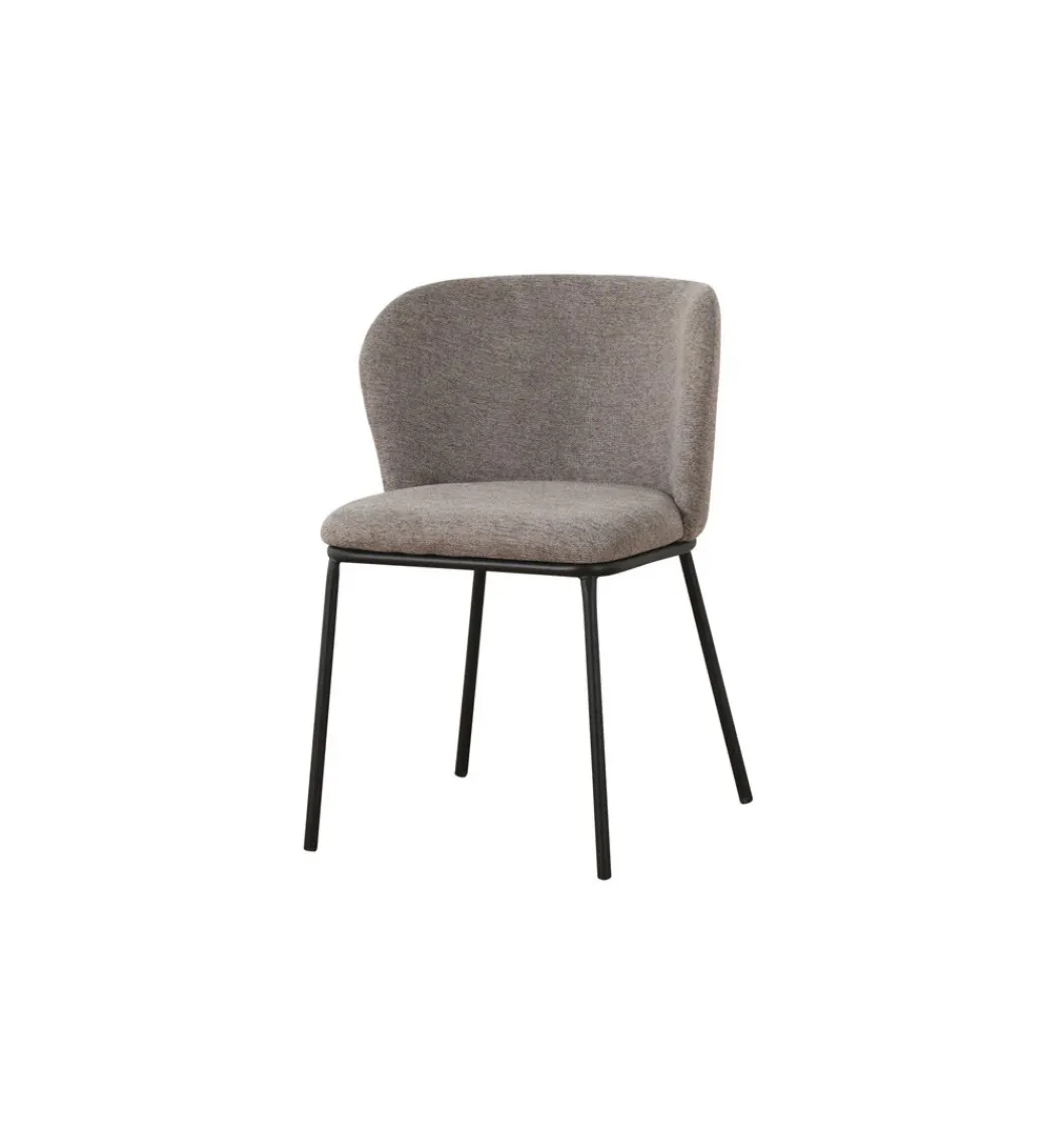 Invicta Interior Krzesło LYON 75 cm szaro beżowe