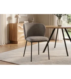 Invicta Interior Krzesło LYON 75 cm szaro beżowe