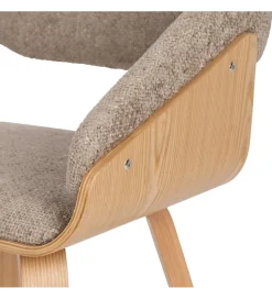 Zona-Design Krzesło MAI drewno bukowe beżowo-brązowy