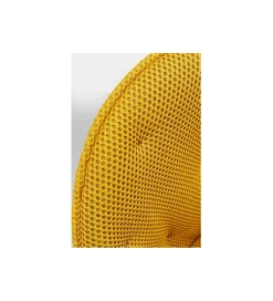 KARE Krzesło obrotowe CARLITO MESH 82 cm żółty