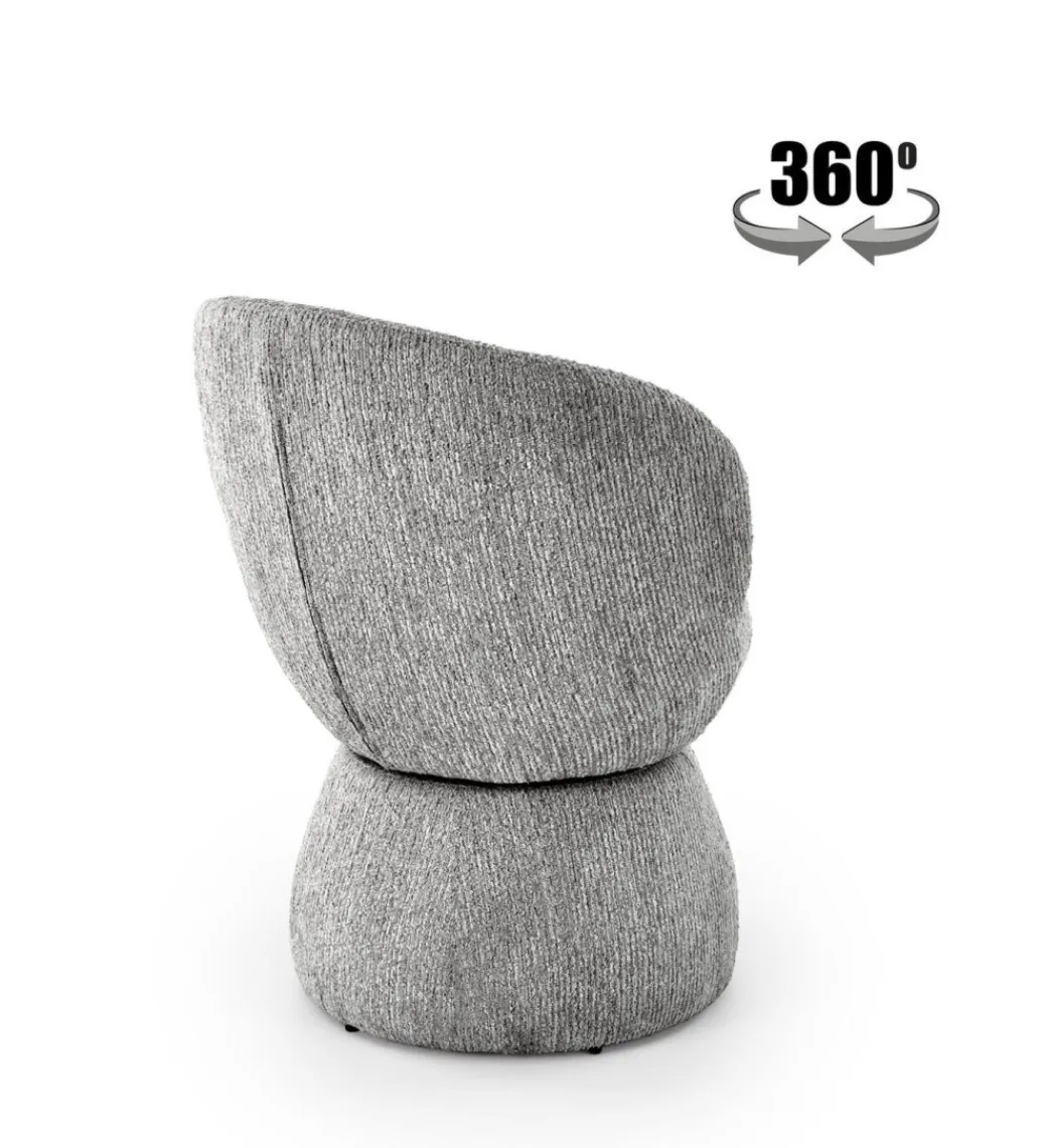 Halmar Krzesło obrotowe K581 82 cm popielate