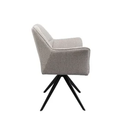 KARE Krzesło obrotowe THINKTANK 82 cm szare