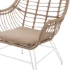 Zona-Design Krzesło ogrodowe ARIKI 76 cm naturalne białe
