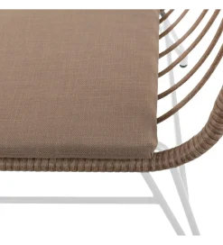 Zona-Design Krzesło ogrodowe ARIKI 76 cm naturalne białe