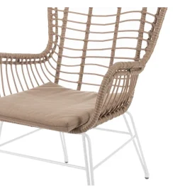 Zona-Design Krzesło ogrodowe ARIKI 97 cm naturalne białe