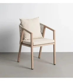 Zona-Design Krzesło ogrodowe ASTAREMO 78 cm szarobrązowe