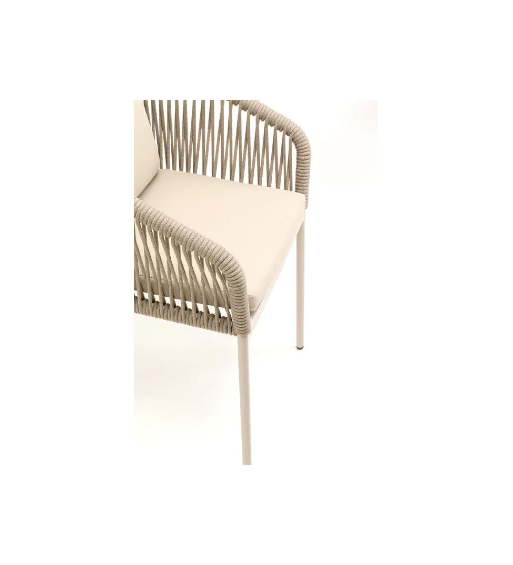 KARE Krzesło ogrodowe CYPRUS 82 cm beżowe
