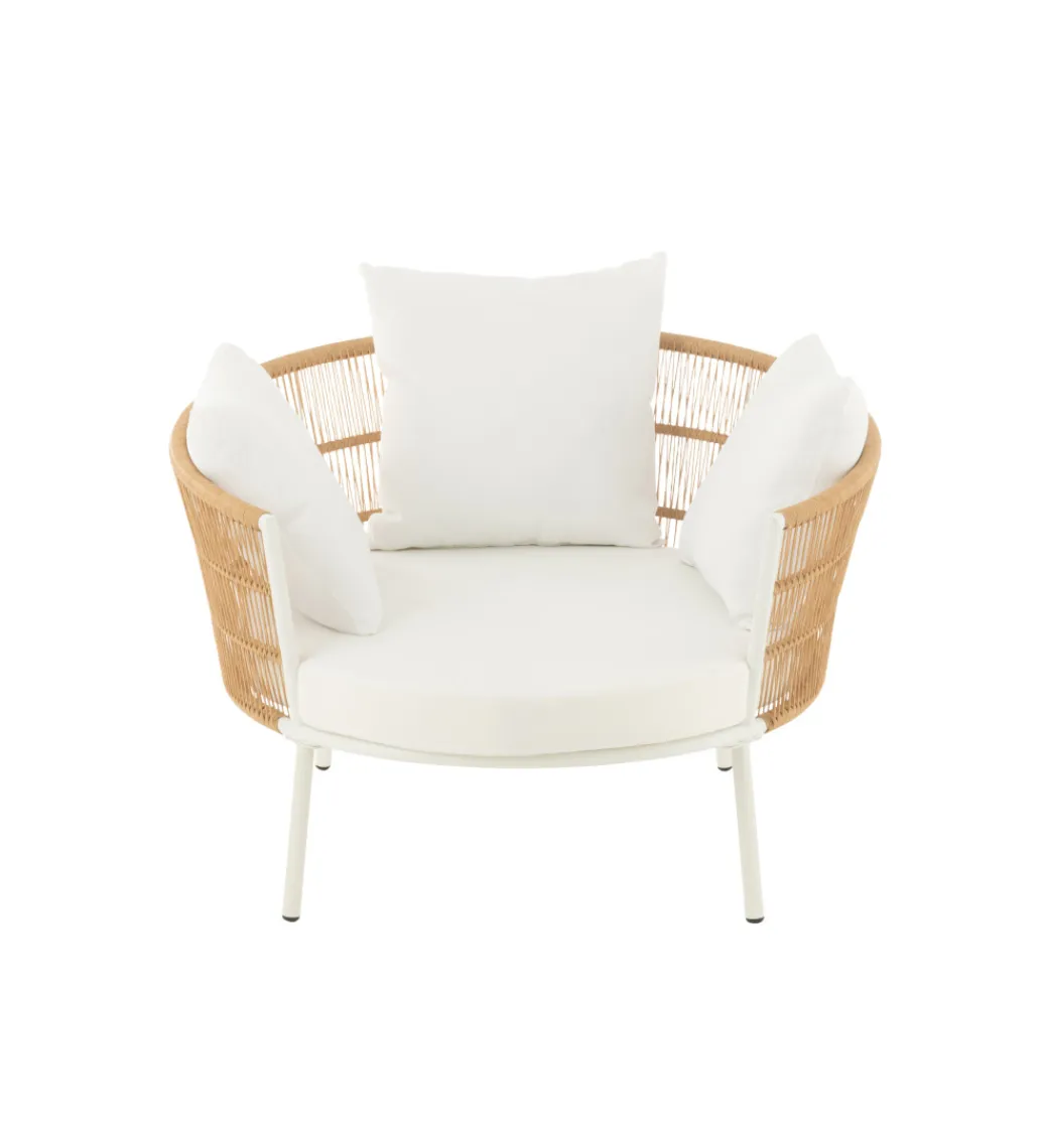 J-Line Krzesło ogrodowe JOALEN 79 cm rattan
