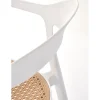 Halmar Krzesło ogrodowe K530 80 cm białe naturalne