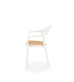 Halmar Krzesło ogrodowe K530 80 cm białe naturalne