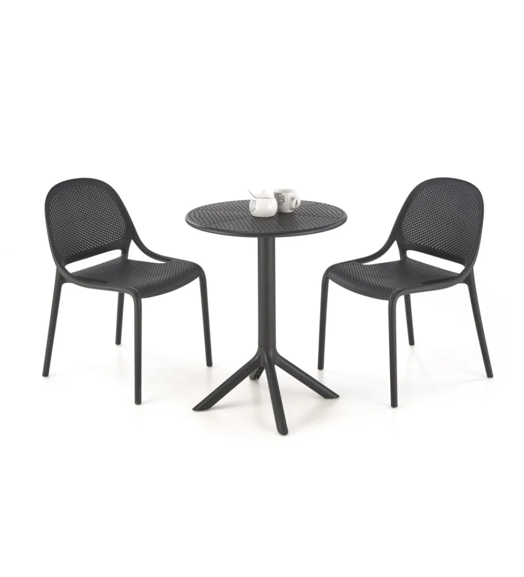 Halmar Krzesło ogrodowe K532 80 cm czarne