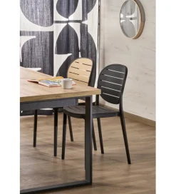 Halmar Krzesło ogrodowe K529 83 cm czarne