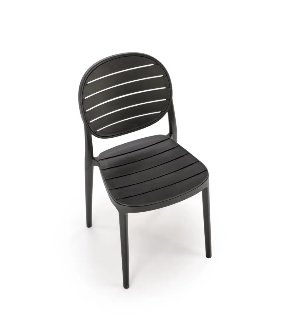 Halmar Krzesło ogrodowe K529 83 cm czarne