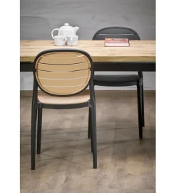 Halmar Krzesło ogrodowe K529 83 cm czarne
