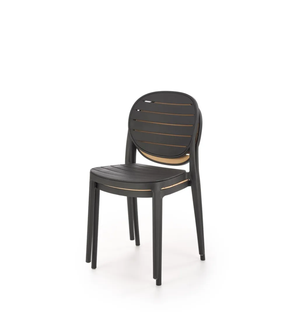 Halmar Krzesło ogrodowe K529 83 cm czarne