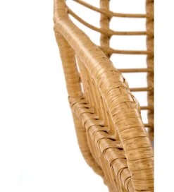 Halmar Krzesło ogrodowe K541 77 cm naturalne czarne