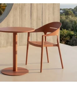 Zona-Design Krzesło ogrodowe LUCEROS 83 cm terrakota
