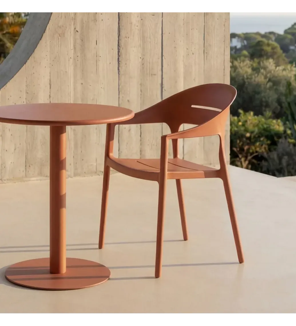 Zona-Design Krzesło ogrodowe LUCEROS 83 cm terrakota