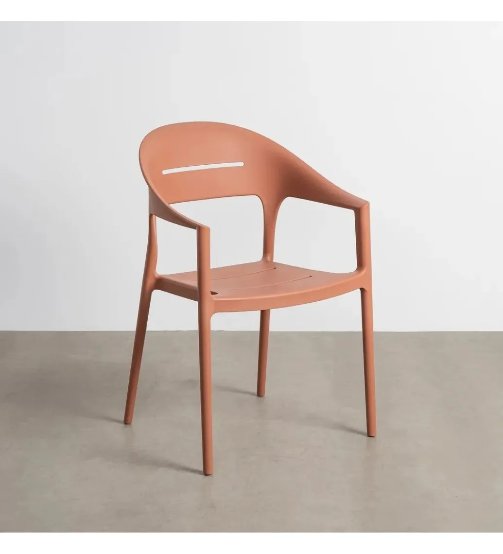 Zona-Design Krzesło ogrodowe LUCEROS 83 cm terrakota