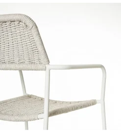 Zona-Design Krzesło ogrodowe MILOS białe