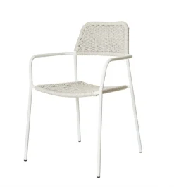 Zona-Design Krzesło ogrodowe MILOS białe