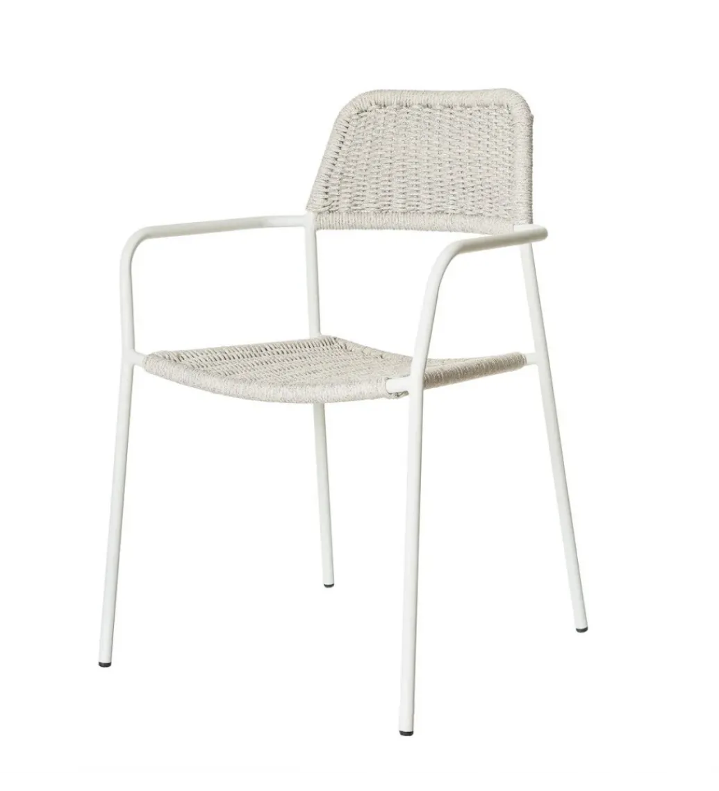 Zona-Design Krzesło ogrodowe MILOS białe