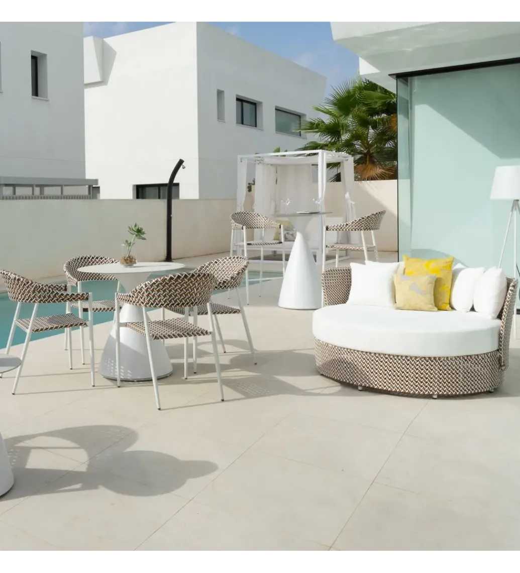 Zona-Design Krzesło ogrodowe NADIA 81 cm białe
