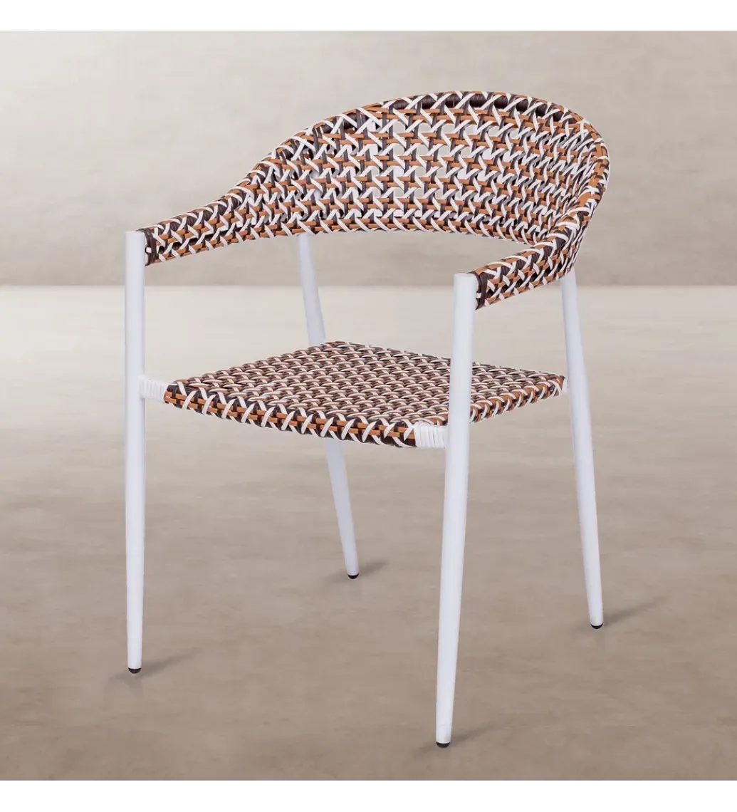 Zona-Design Krzesło ogrodowe NADIA 81 cm białe