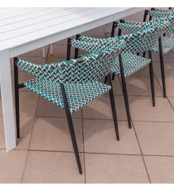 Zona-Design Krzesło ogrodowe NADIA 81 cm czarne