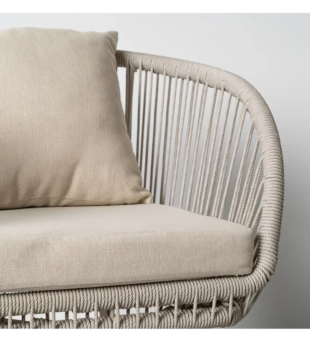 Zona-Design Krzesło ogrodowe PACAREKKO 80 cm szarobrązowe