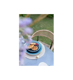 KARE Krzesło ogrodowe PALMA 78 cm czarne naturalne