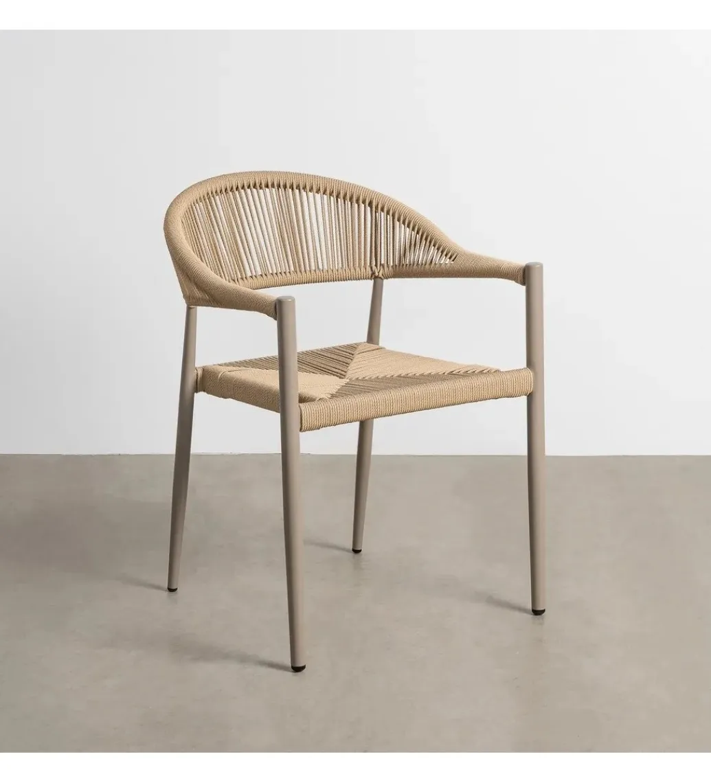 Zona-Design Krzesło ogrodowe PODERAN 76 cm beżowe