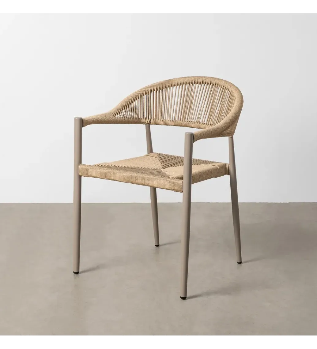 Zona-Design Krzesło ogrodowe PODERAN 76 cm beżowe