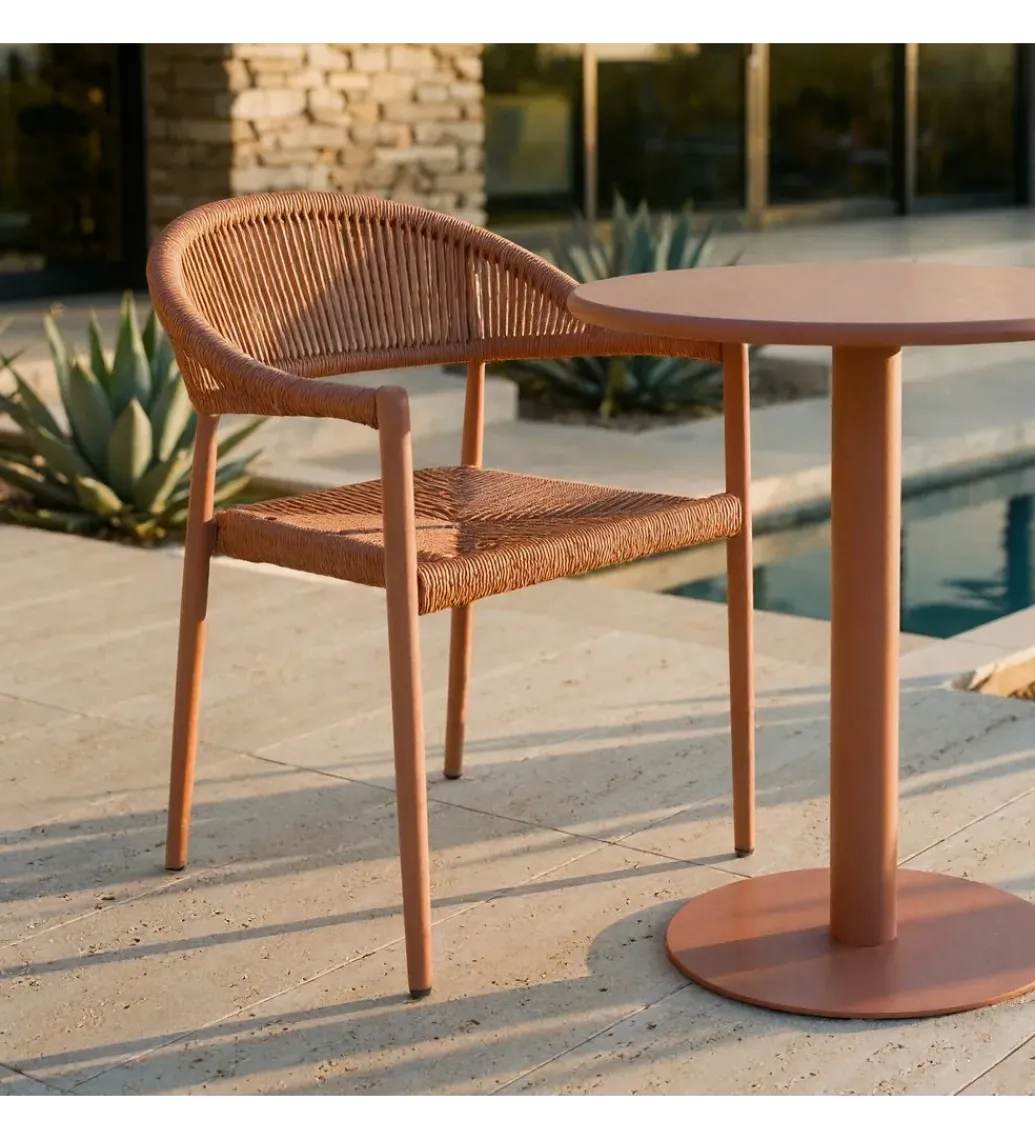 Zona-Design Krzesło ogrodowe PODERAN 76 cm terrakota