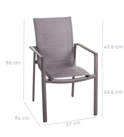 Zona-Design Krzesło ogrodowe STELLA 90 cm chateau