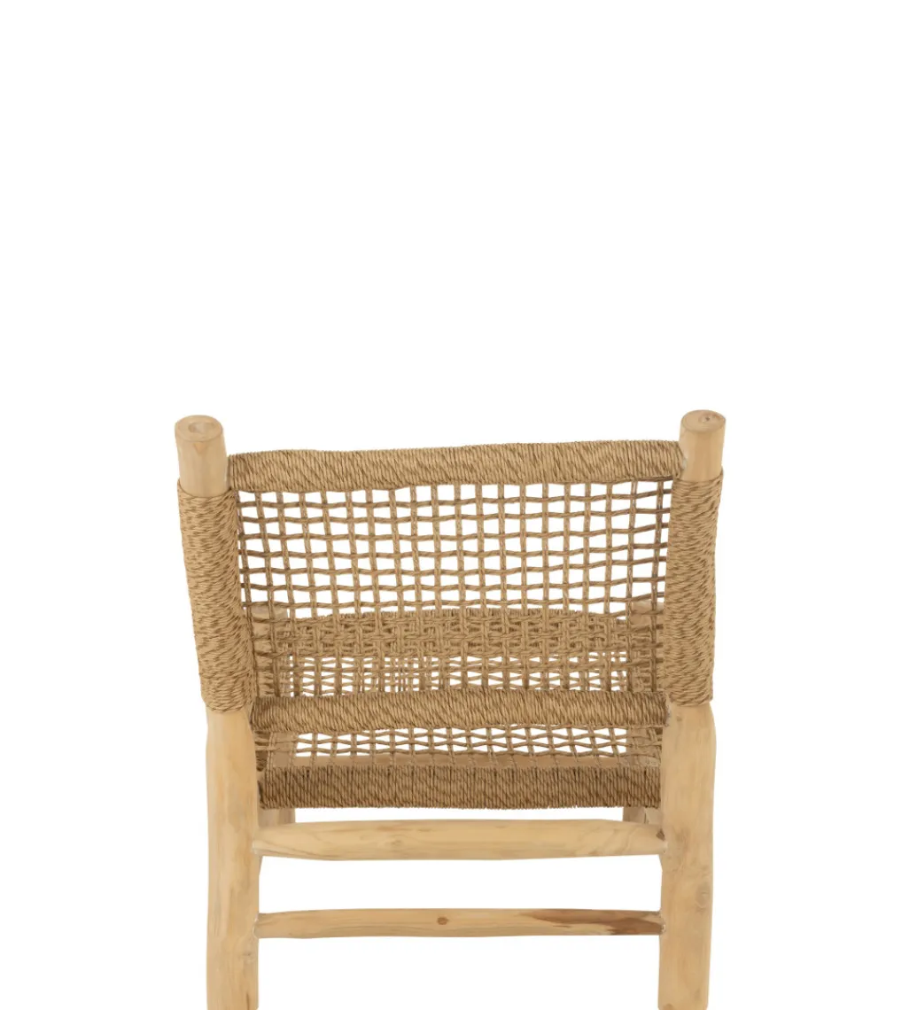 J-Line Krzesło ogrodowe VITA 85 cm naturalne