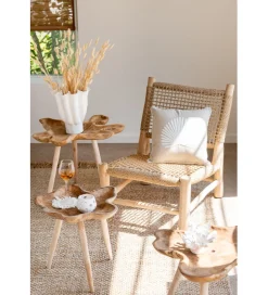 J-Line Krzesło ogrodowe VITA 85 cm naturalne