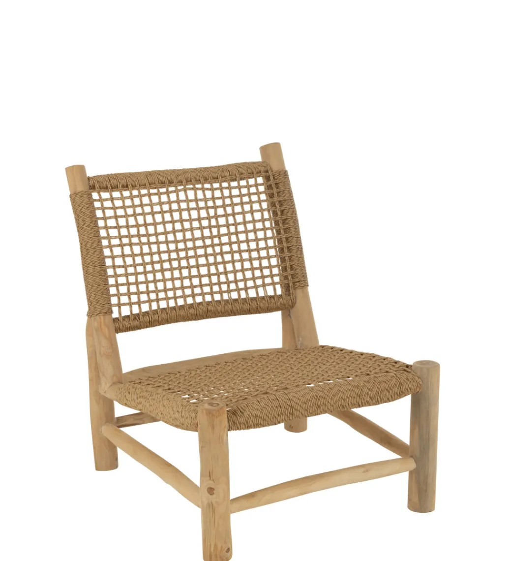 J-Line Krzesło ogrodowe VITA 85 cm naturalne