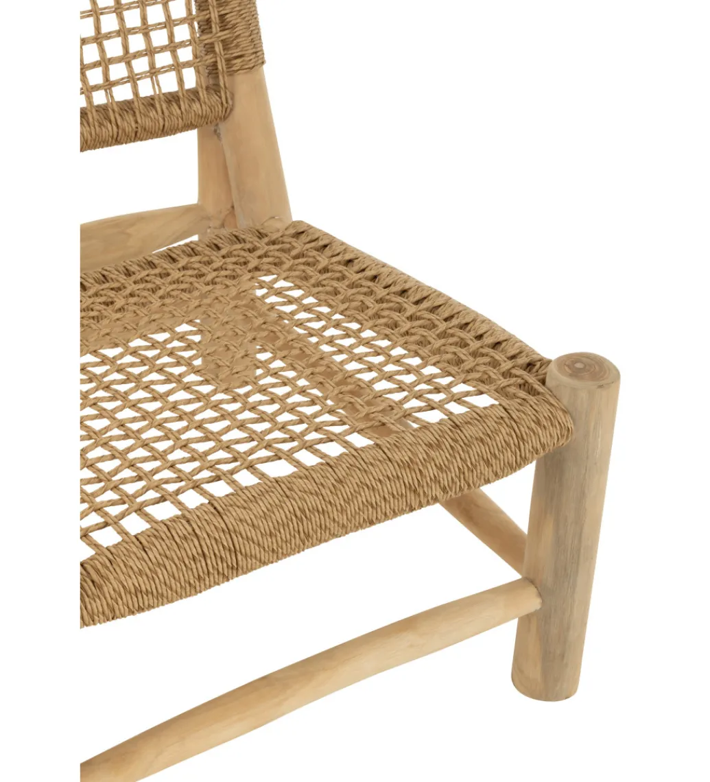J-Line Krzesło ogrodowe VITA 85 cm naturalne