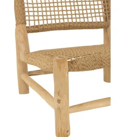 J-Line Krzesło ogrodowe VITA 85 cm naturalne