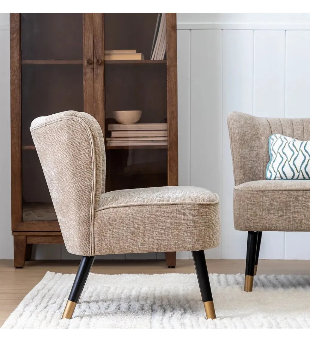 Zona-Design Krzesło PORESTAN 74 cm beżowe