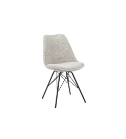 Invicta Interior Krzesło SCANDINAVIA 86 cm śnieżna panterka beżowo szara