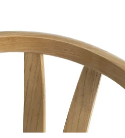Zona-Design Krzesło SERUN brązowe ratan drewno buk