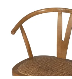 Zona-Design Krzesło SERUN miodowy brąz ratan drewno buk