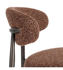 Zona-Design Krzesło TABURENMO 76 cm brązowo czarne